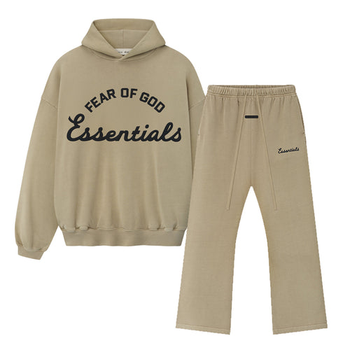 SS26 Training 90s Hoodie/ Pants / Set - Faded Dune