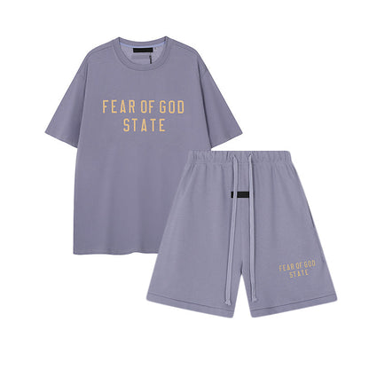 FW24 STATE T-Shirt / Shorts / Set - Purple
